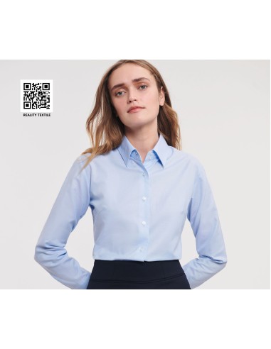 R-R-932F-0-Ladies L/S Easy Care Oxford Shirt